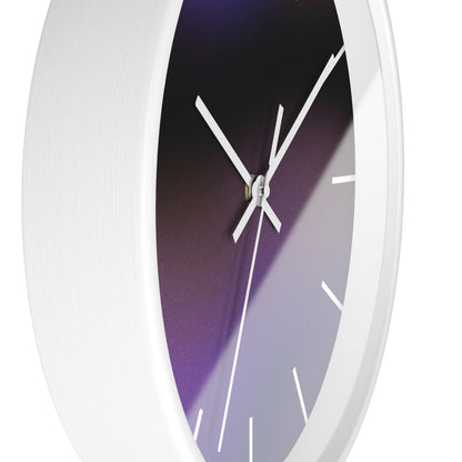 Purple Wave Wall Clock