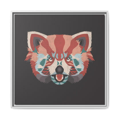 Colorful Red Panda Framed Canvas Art