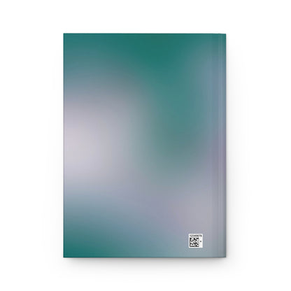 Matte Hardcover Journal - Teal & Pink Gradient