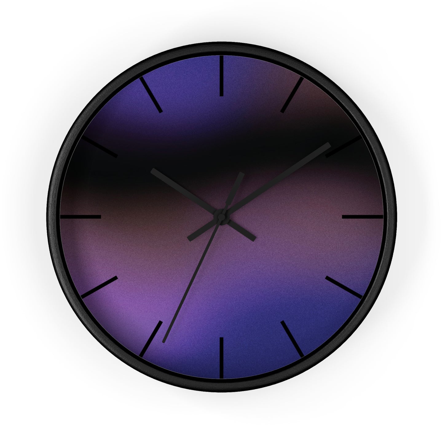 Purple Wave Wall Clock