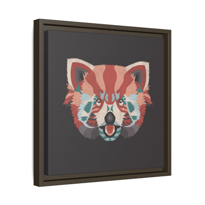 Colorful Red Panda Framed Canvas Art