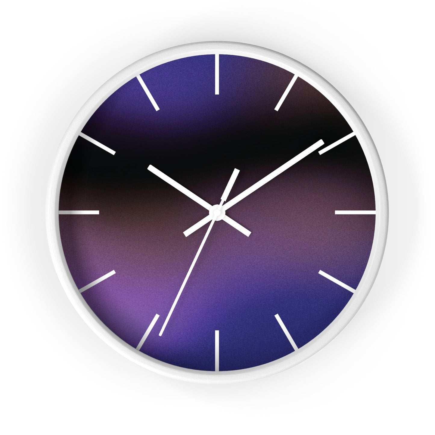 Purple Wave Wall Clock