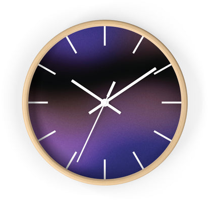 Purple Wave Wall Clock