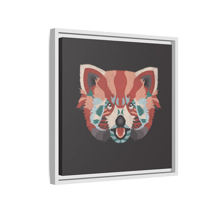 Colorful Red Panda Framed Canvas Art