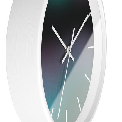 Teal Wave Wall Clock