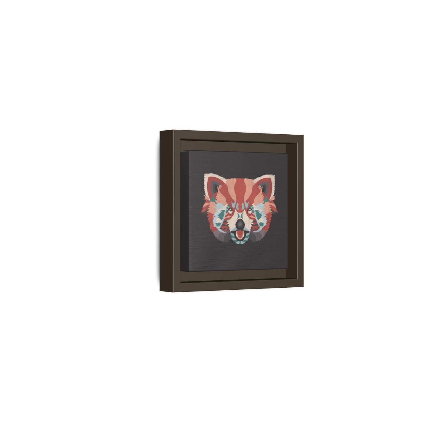 Colorful Red Panda Framed Canvas Art