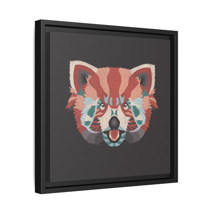 Colorful Red Panda Framed Canvas Art