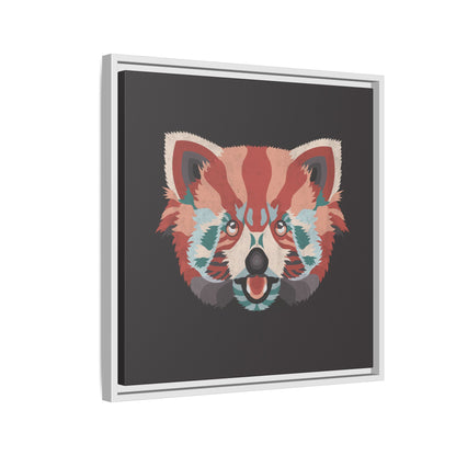 Colorful Red Panda Framed Canvas Art