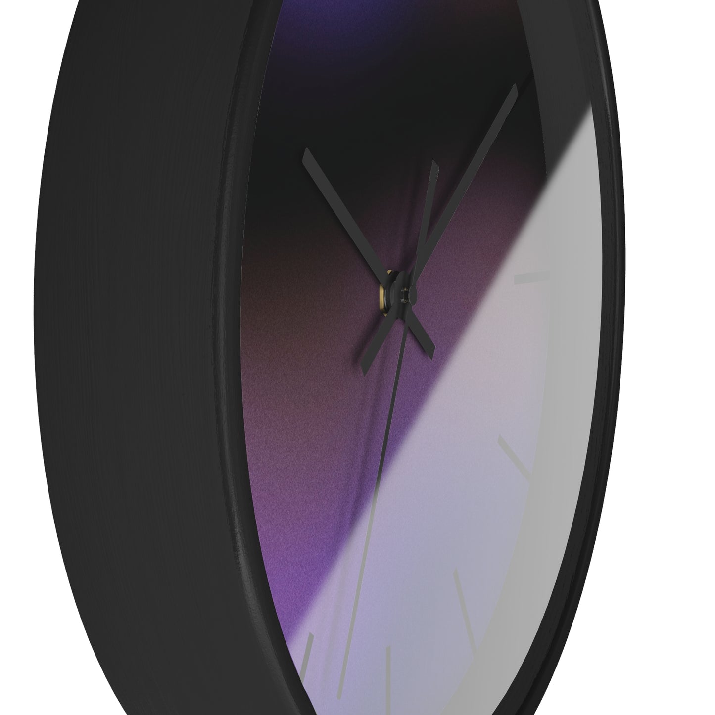 Purple Wave Wall Clock