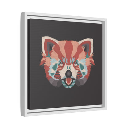 Colorful Red Panda Framed Canvas Art