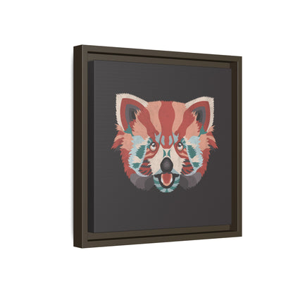 Colorful Red Panda Framed Canvas Art